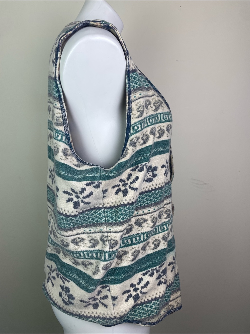 Vintage Arizona Jean Co Reversible Vest Button Front - Picture 9 of 16